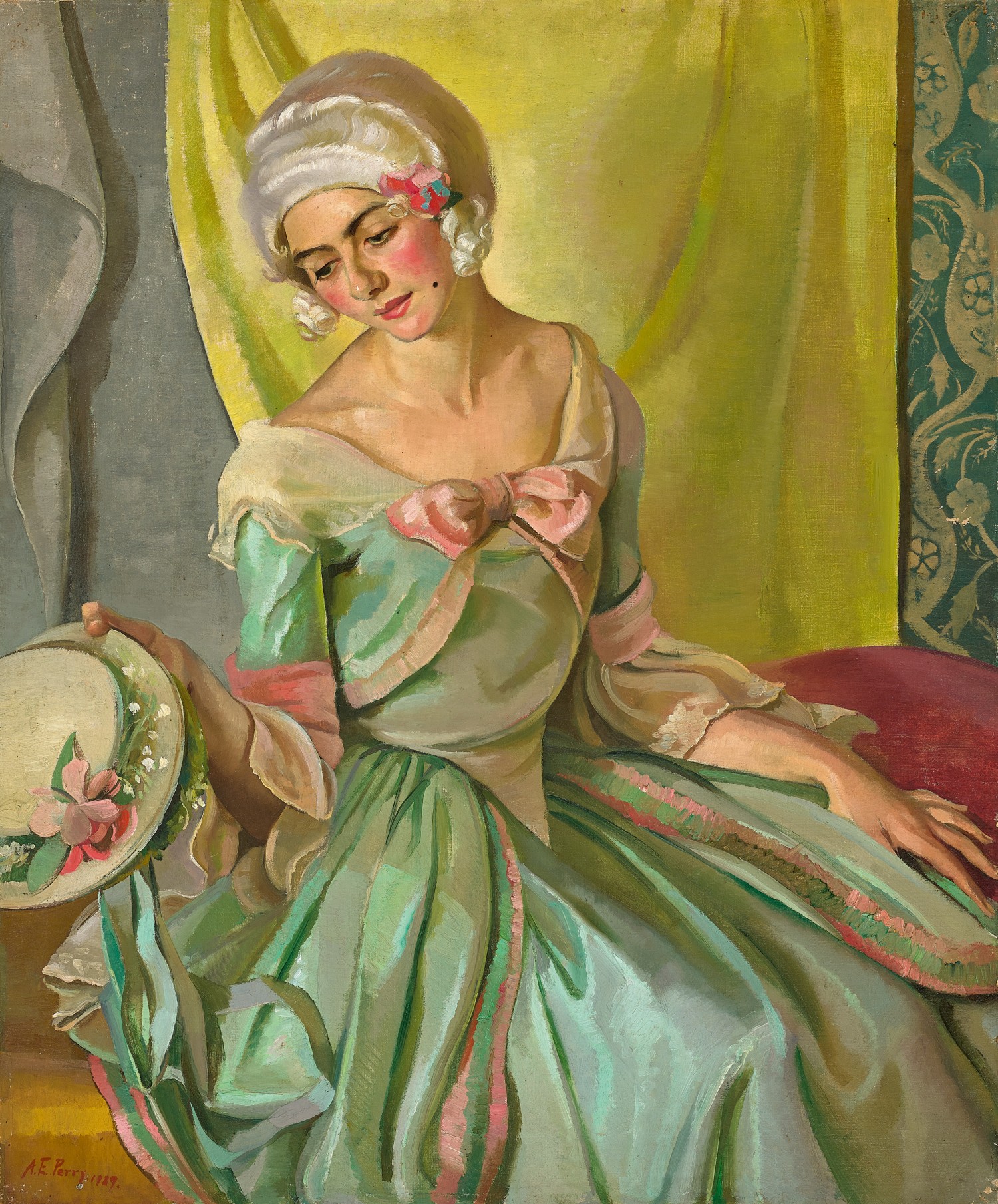 GREEN AND SILVERY