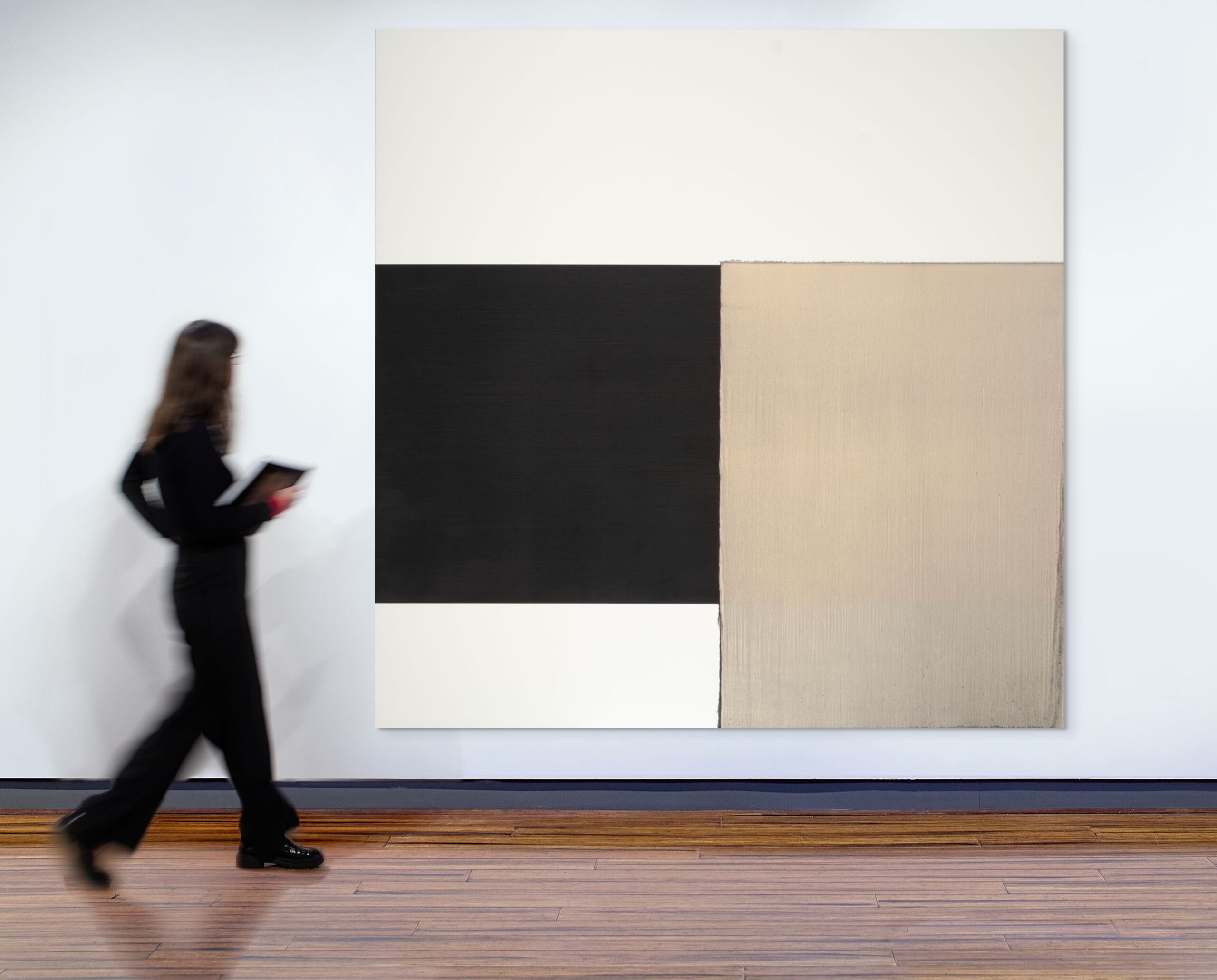 EXPOSED PAINTING IVORY BLACK RED VIOLET