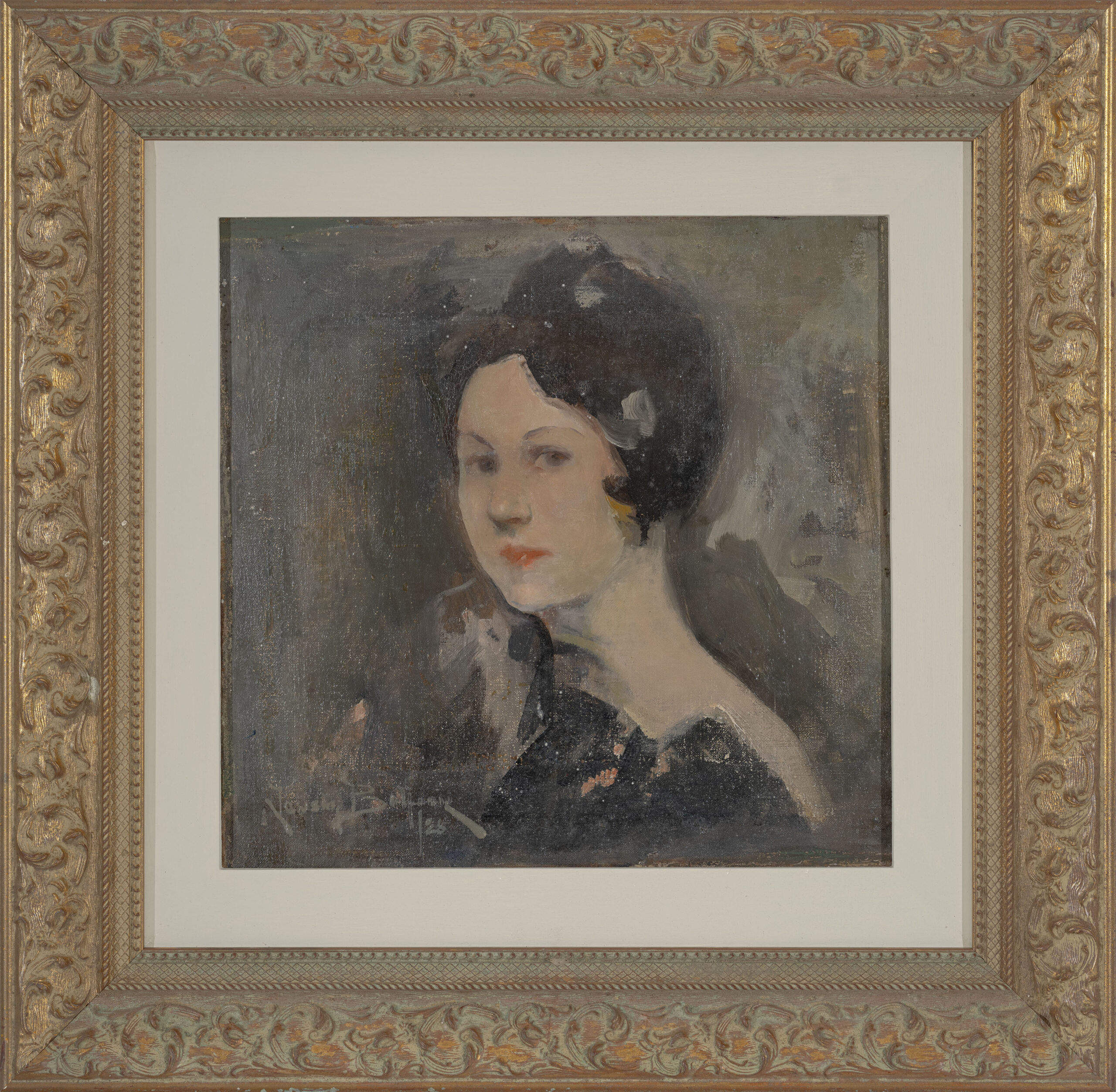 OIL STUDY OF HEAD WITH HAT