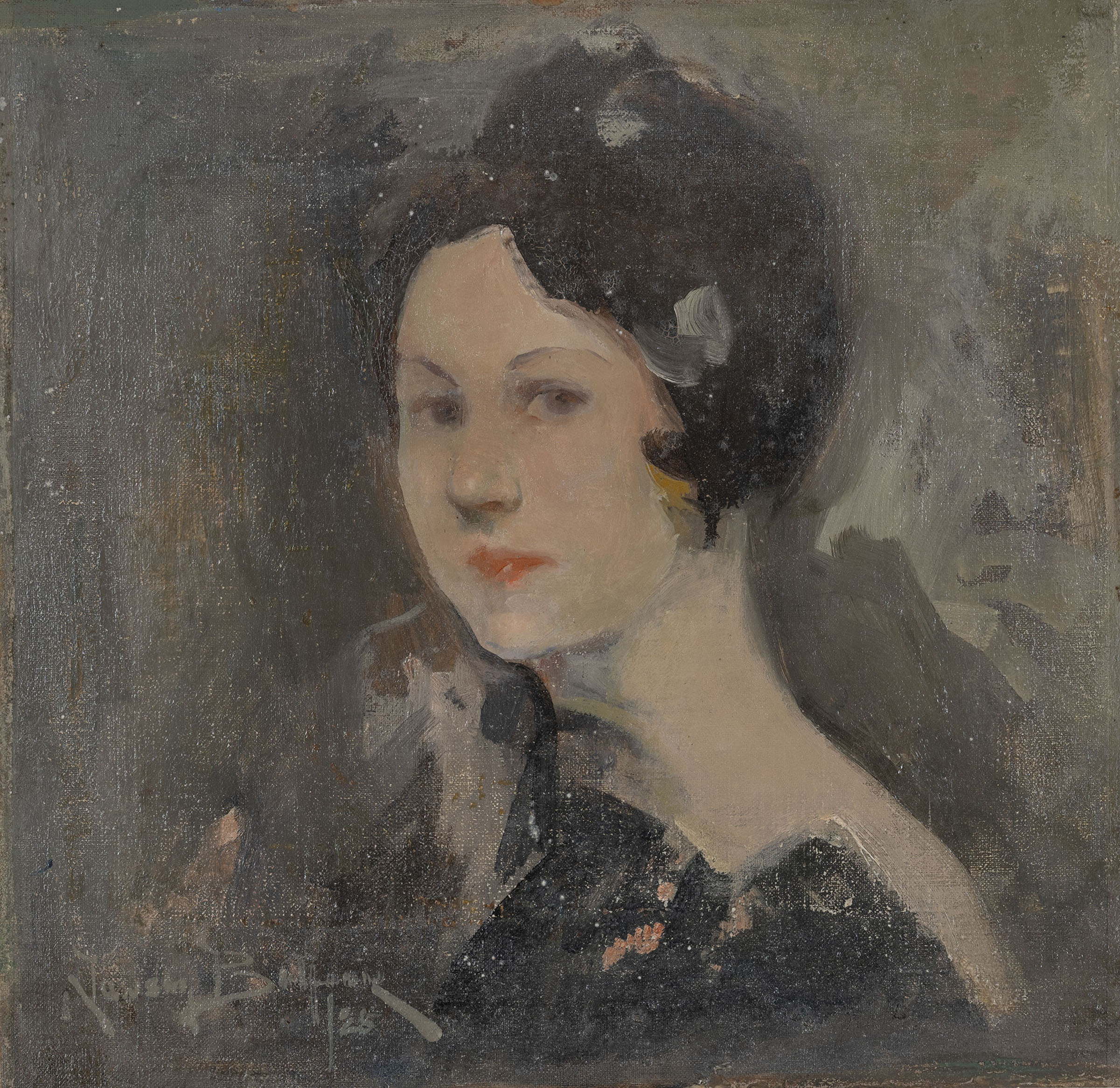 OIL STUDY OF HEAD WITH HAT