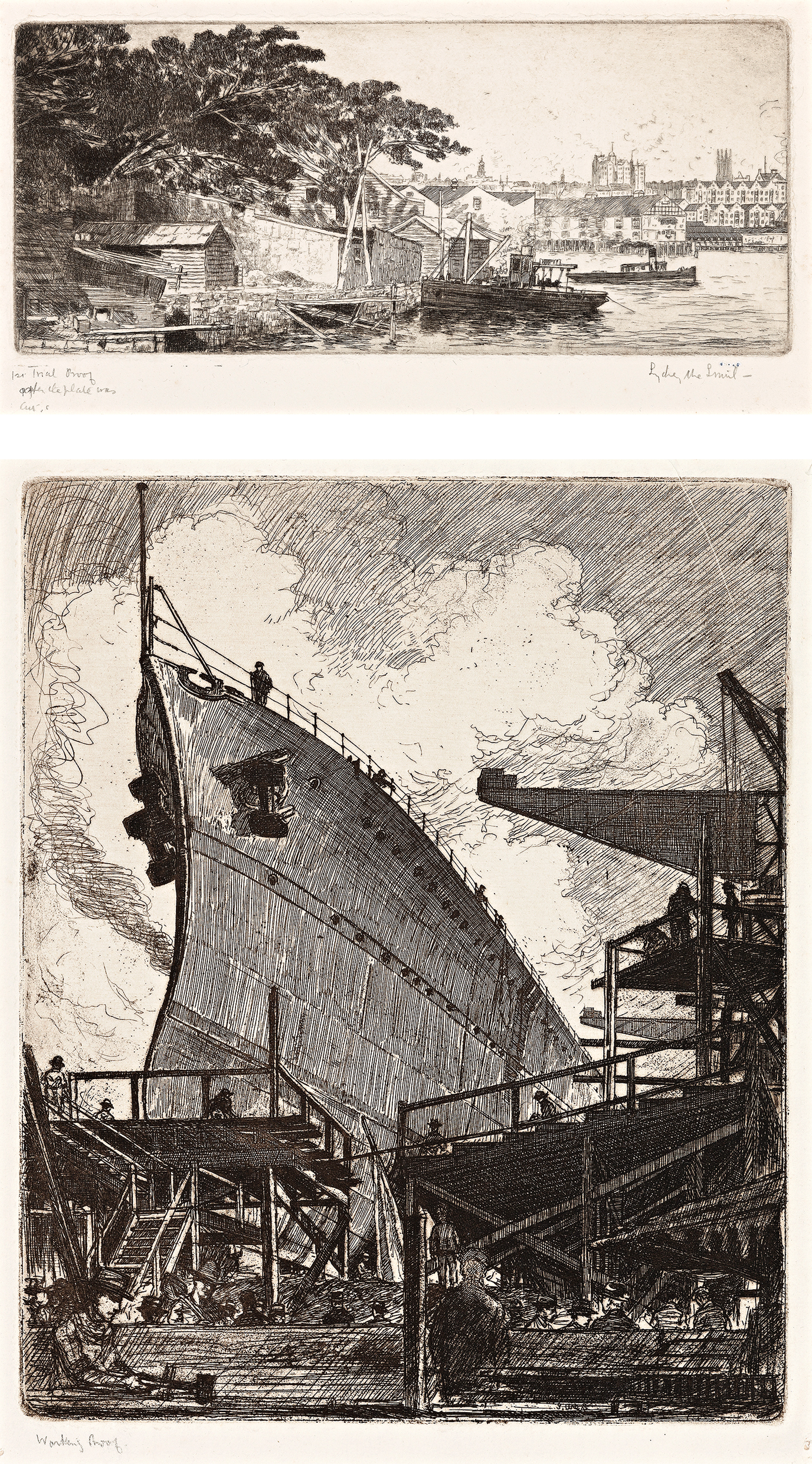 A COLLECTION OF 23 ETCHINGS, 1914 –