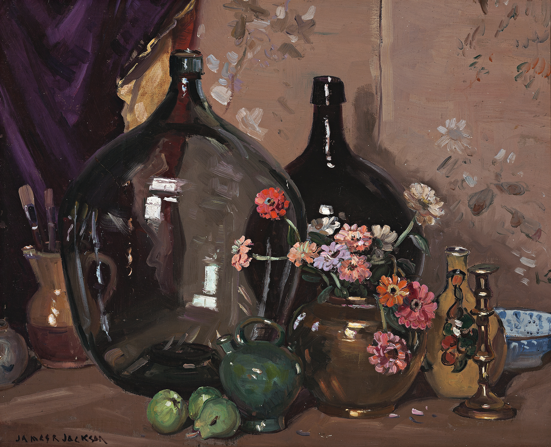 STILL LIFE WITH BOTTLES