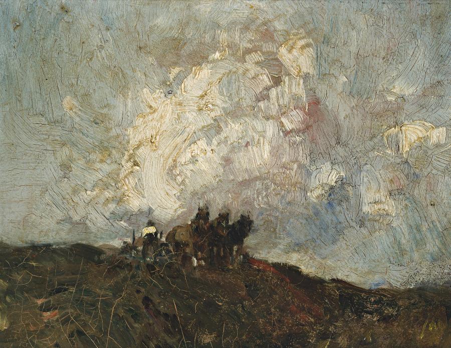 HORSES PLOUGHING, EARLY 20TH CENTURY