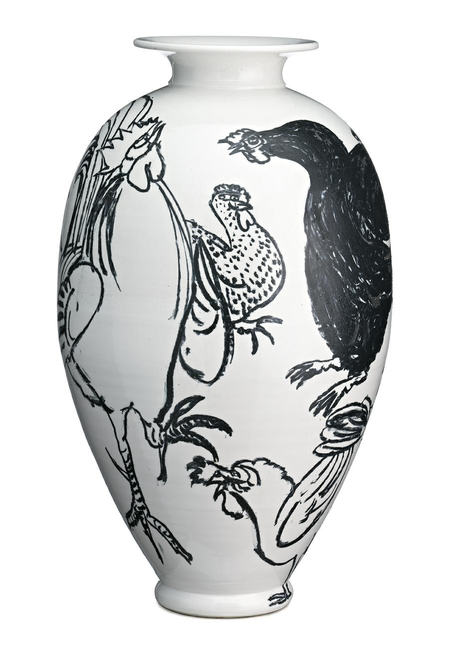 FARMYARD VASE