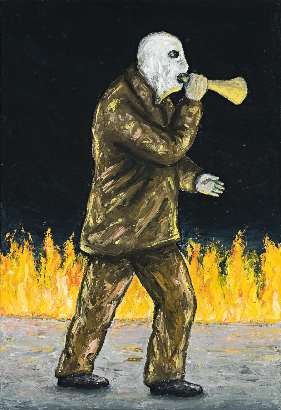 PAINTING (MAN AND FIRE)
