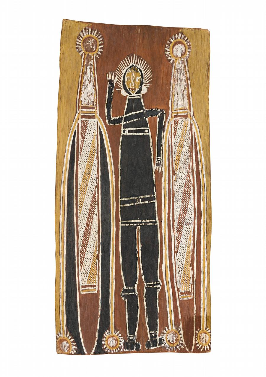 BANAMBU WITH BANUMBIRR (MORNING STAR TOTEMS)