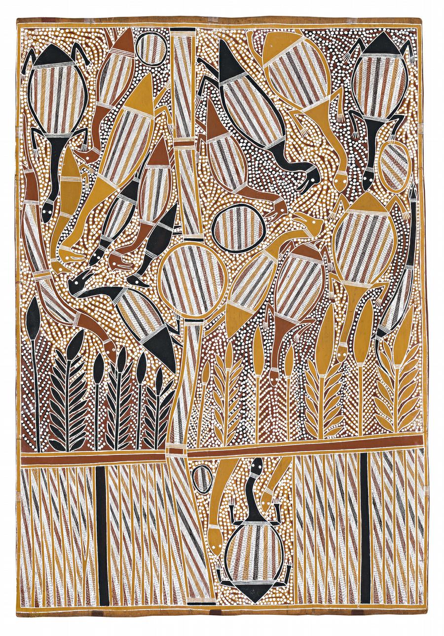 SACRED WATERHOLE AND TOTEMIC ANIMALS