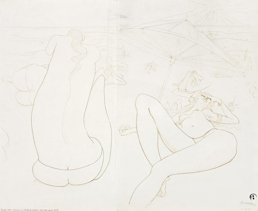 STUDY FOR ‘BONDI BEACH’