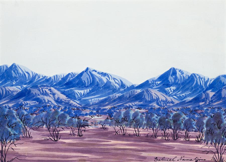 BLUE MOUNTAINS AT MACDONNELL RANGES
