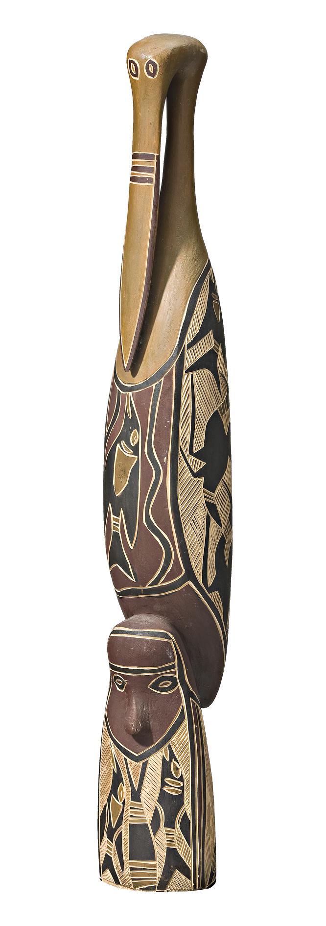 TOTEMIC BIRD AND FIGURE