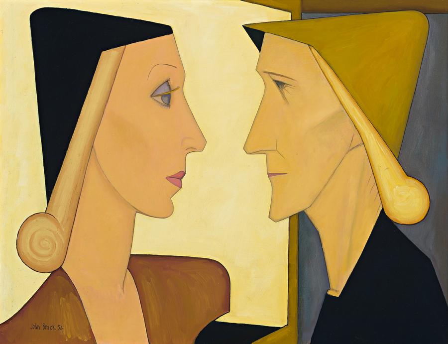WOMAN AND DUMMY