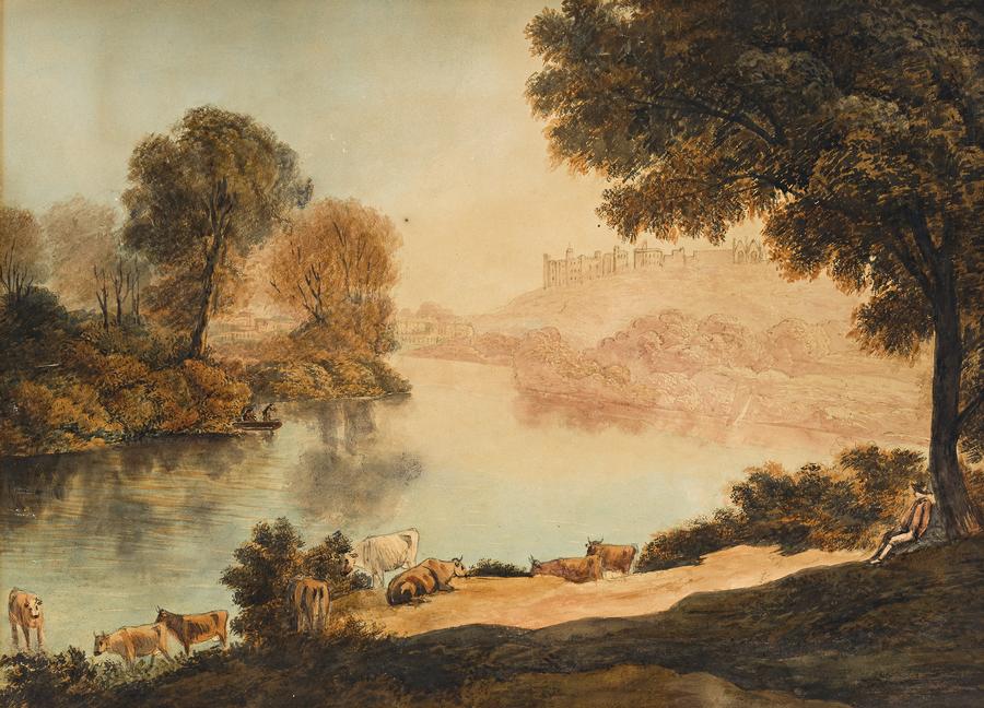 HERDSMEN BY A STREAM