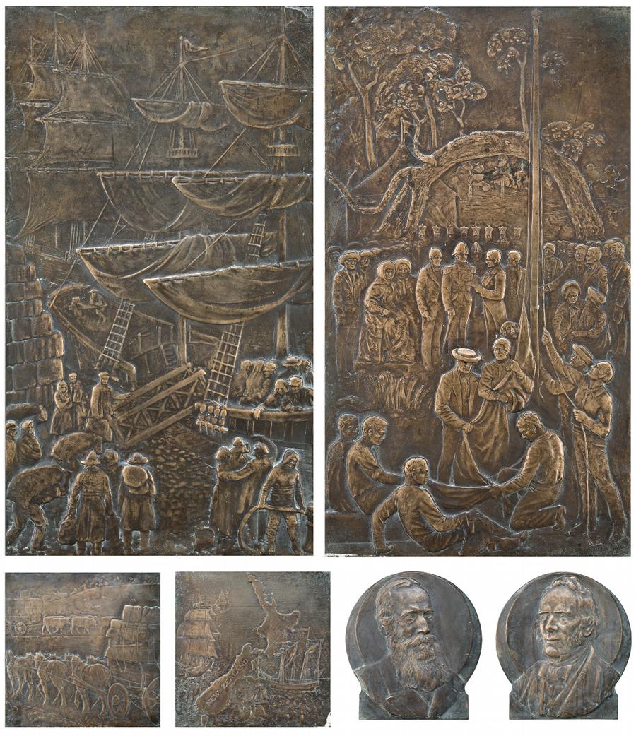 ANGAS MEMORIAL BRONZE RELIEFS