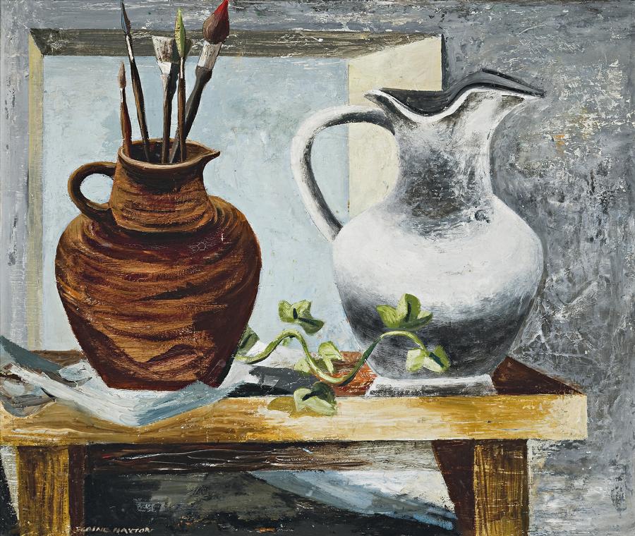 STILL LIFE, TWO JUGS