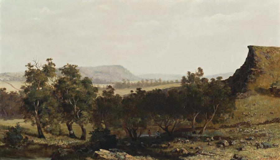 LANDSCAPE WITH BATHERS, BALLAN