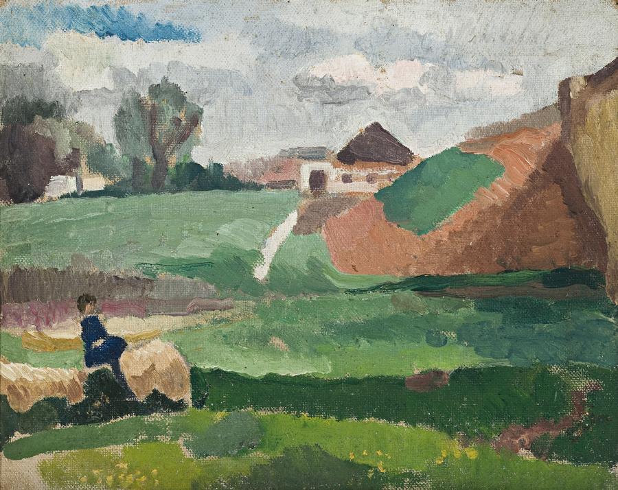 LANDSCAPE (GIRL NEAR RAILWAY CROSSING, NORTH SYDNEY)