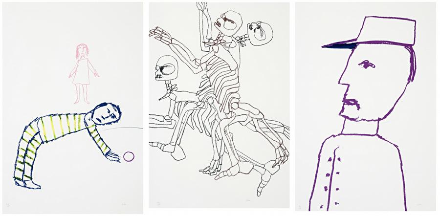 A COLLECTION OF SIX LITHOGRAPHS (i) FIGURE AND CANDLE (ii) TWO BOYS (iii) POLICEMAN (iv) THE TERM OF HIS NATURAL LIFE 1 (V) FOR THE TERM OF HIS NATURAL LIFE 2 (vi) FOR THE TERM OF HIS NATURAL LIFE 3