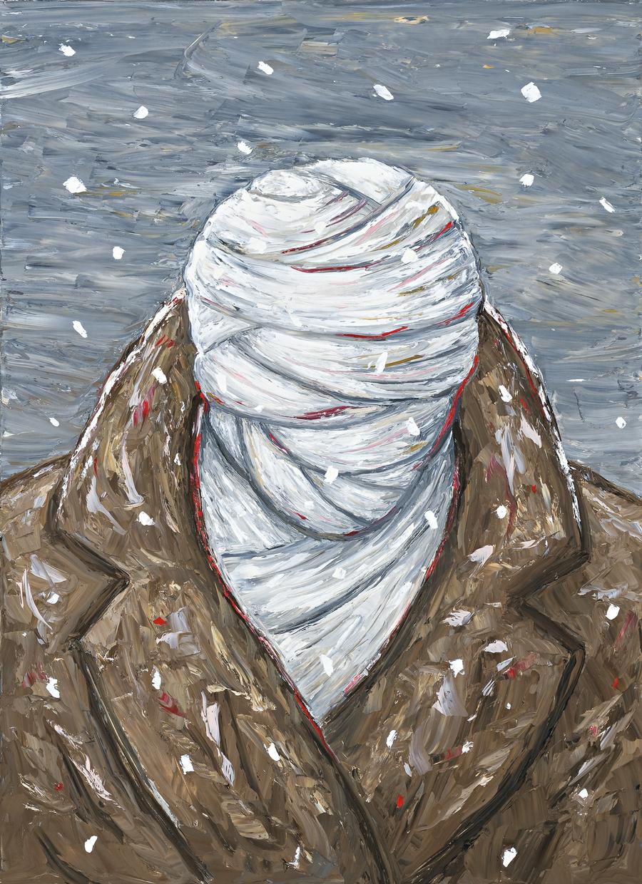 PAINTING (FIGURE WITH BANDAGED HEAD)