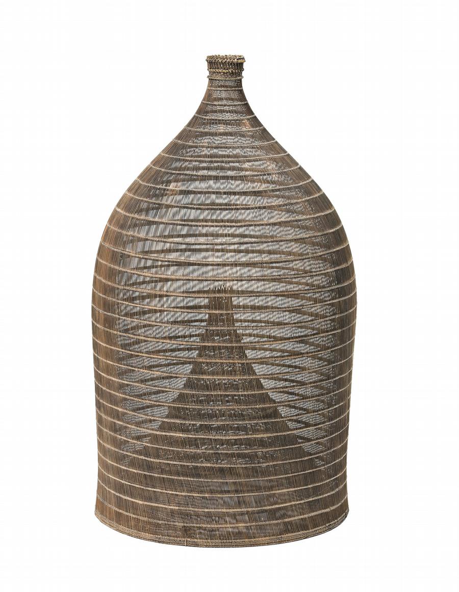A WOVEN PRAWN TRAP