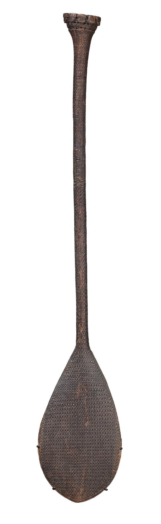 A FINE CEREMONIAL PADDLE
