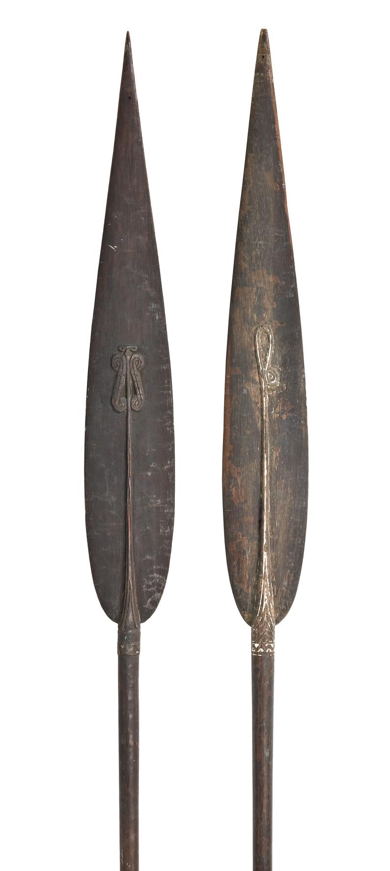 A PAIR OF LARGE MASSIM PADDLES