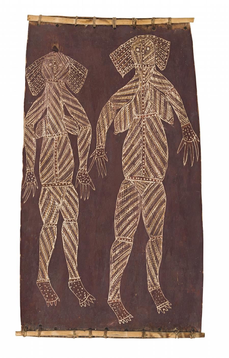 TWO FEMALE SPIRIT FIGURES