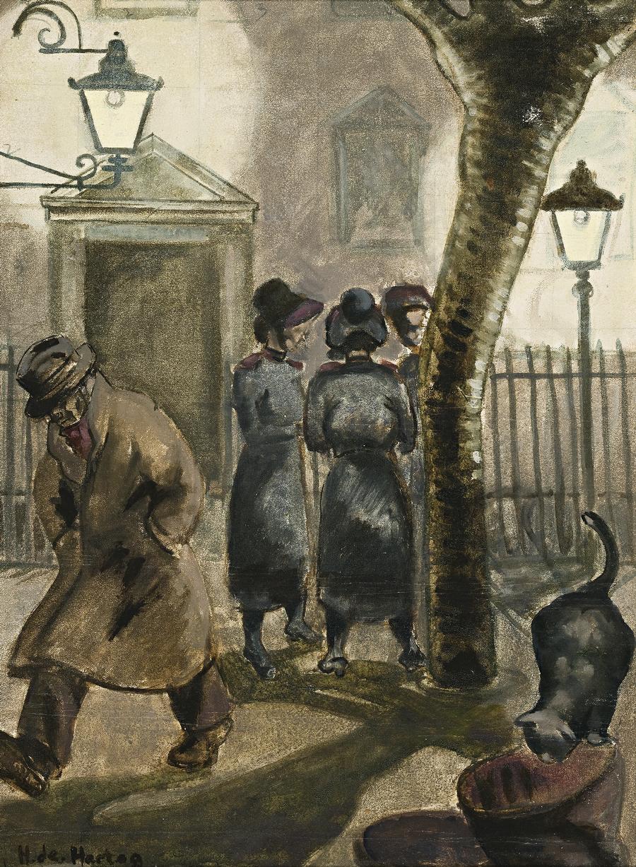 MELBOURNE STREET SCENE WITH SALVATION ARMY GROUP