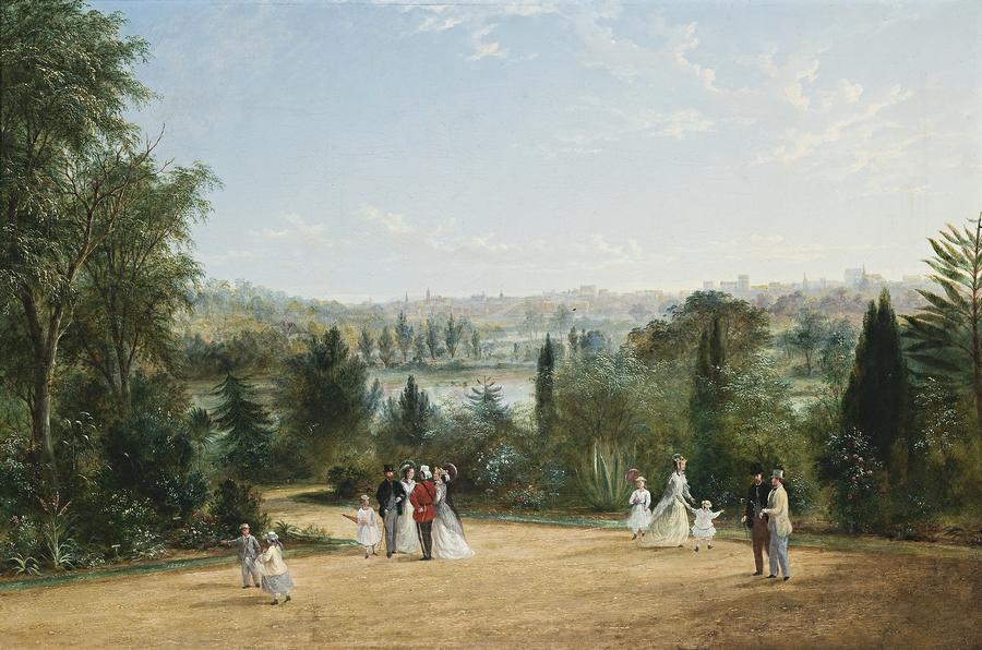 VIEW OF MELBOURNE FROM THE BOTANICAL GARDENS