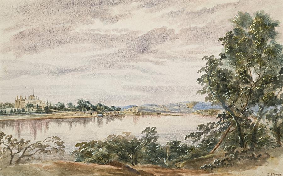 VIEW OF GOVERNMENT HOUSE, SYDNEY FROM THE NORTH SHORE