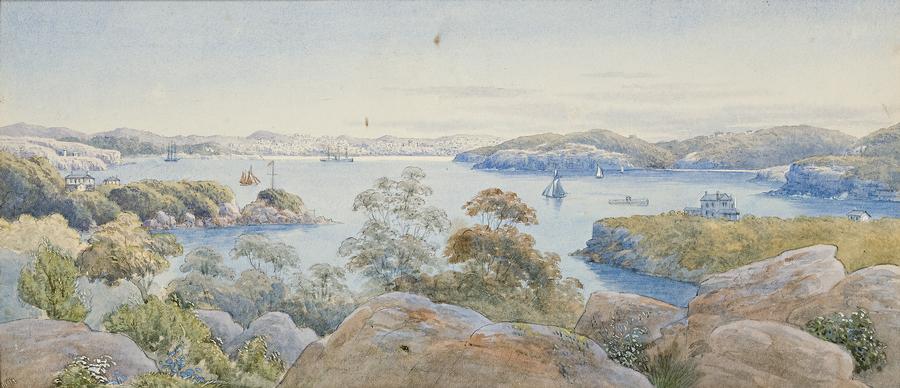 LOOKING ACROSS SYDNEY HARBOUR FROM MANLY