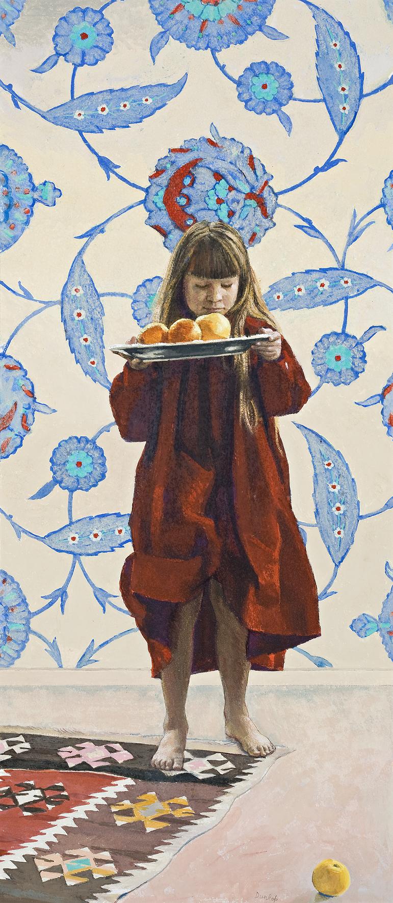 YOUNG GIRL WITH TRAY (FALLEN FRUIT)