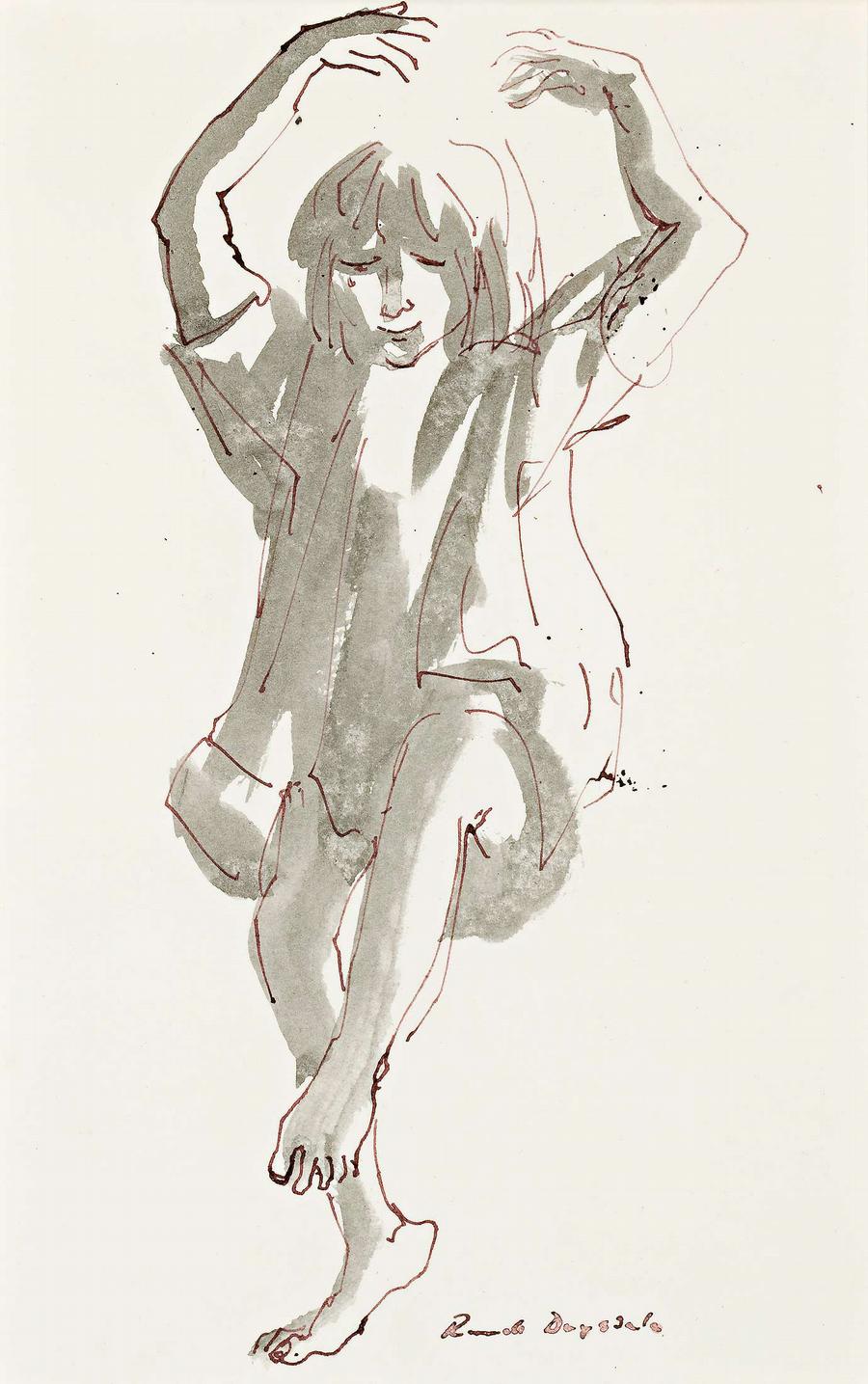 YOUNG GIRL, DANCING
