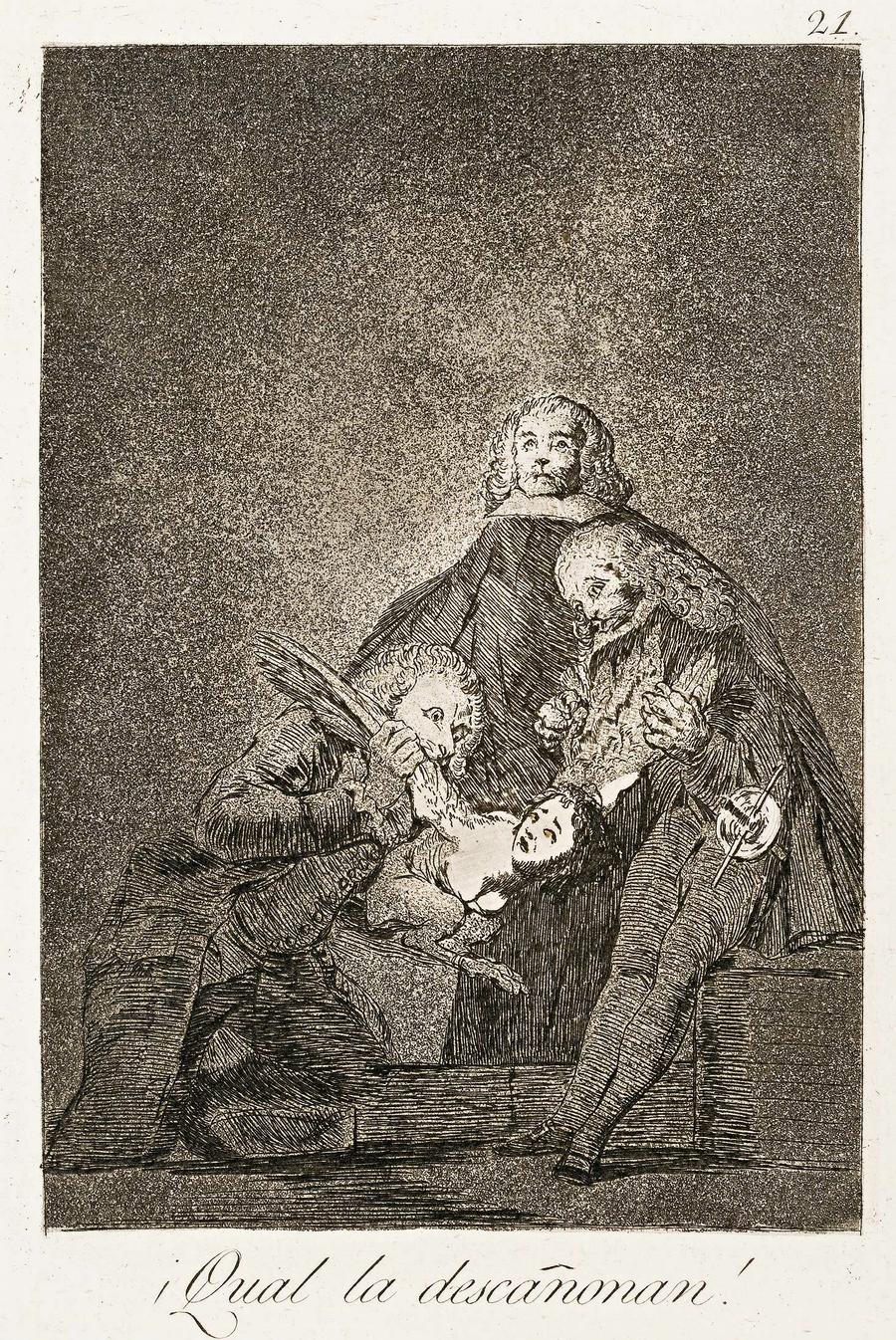 QUAL LA DESCANONAN (HOW THEY PLUCK HER!), c.1799