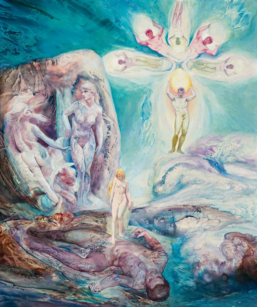 PRIMAVERA EMERGING FROM THE ROCK