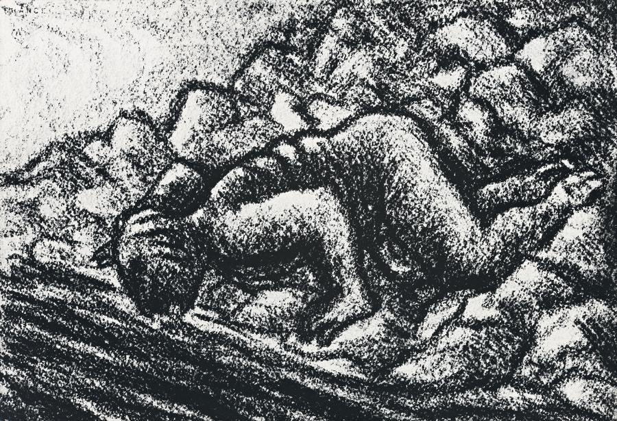 DRAWING (FIGURE DRINKING)