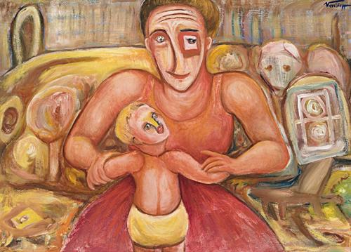 WOMAN AND BOY (MRS J BAYARD)