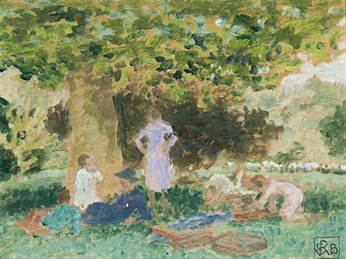 IN THE GARDENS, c.1932 (FROM THE ROYAL BOTANIC GARDENS, MELBOURNE SERIES)
