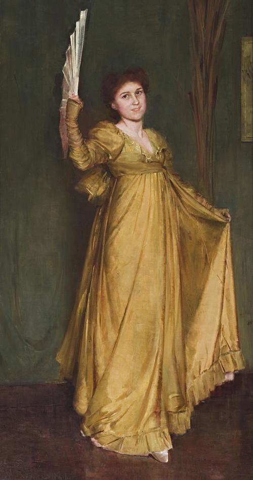 PRACTISING THE MINUET (MISS HILDA SPONG)