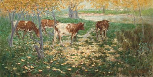 CATTLE IN AUTUMN