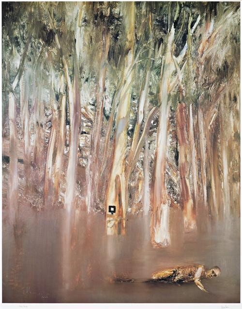 KELLY AND POLICEMAN, 1982 (FROM THE RIVERBEND SERIES)