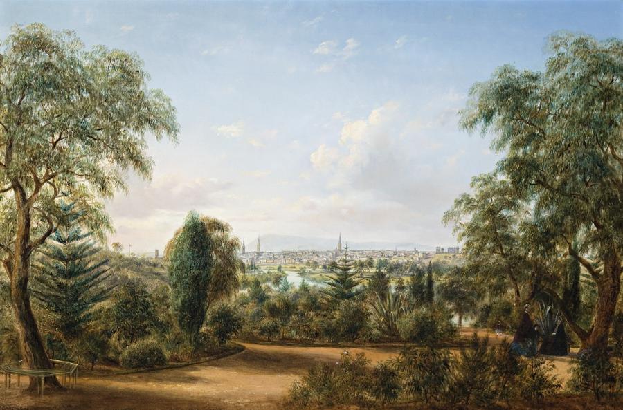 VIEW OF MELBOURNE FROM THE BOTANICAL GARDENS