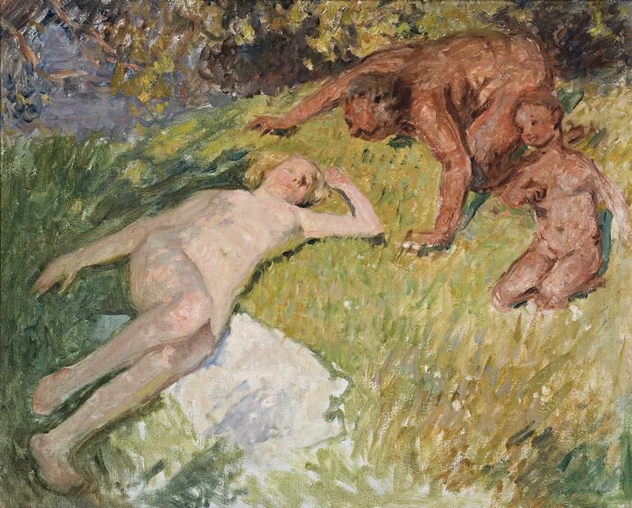 NUDE AND SATYR (JUPITER AND ANTIOPE)