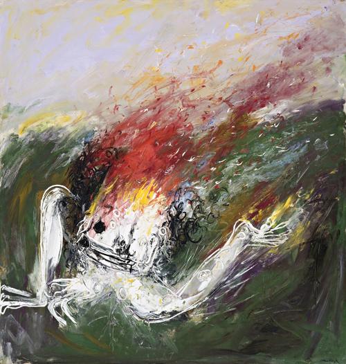 FALLEN NEBUCHADNEZZAR ON FIRE