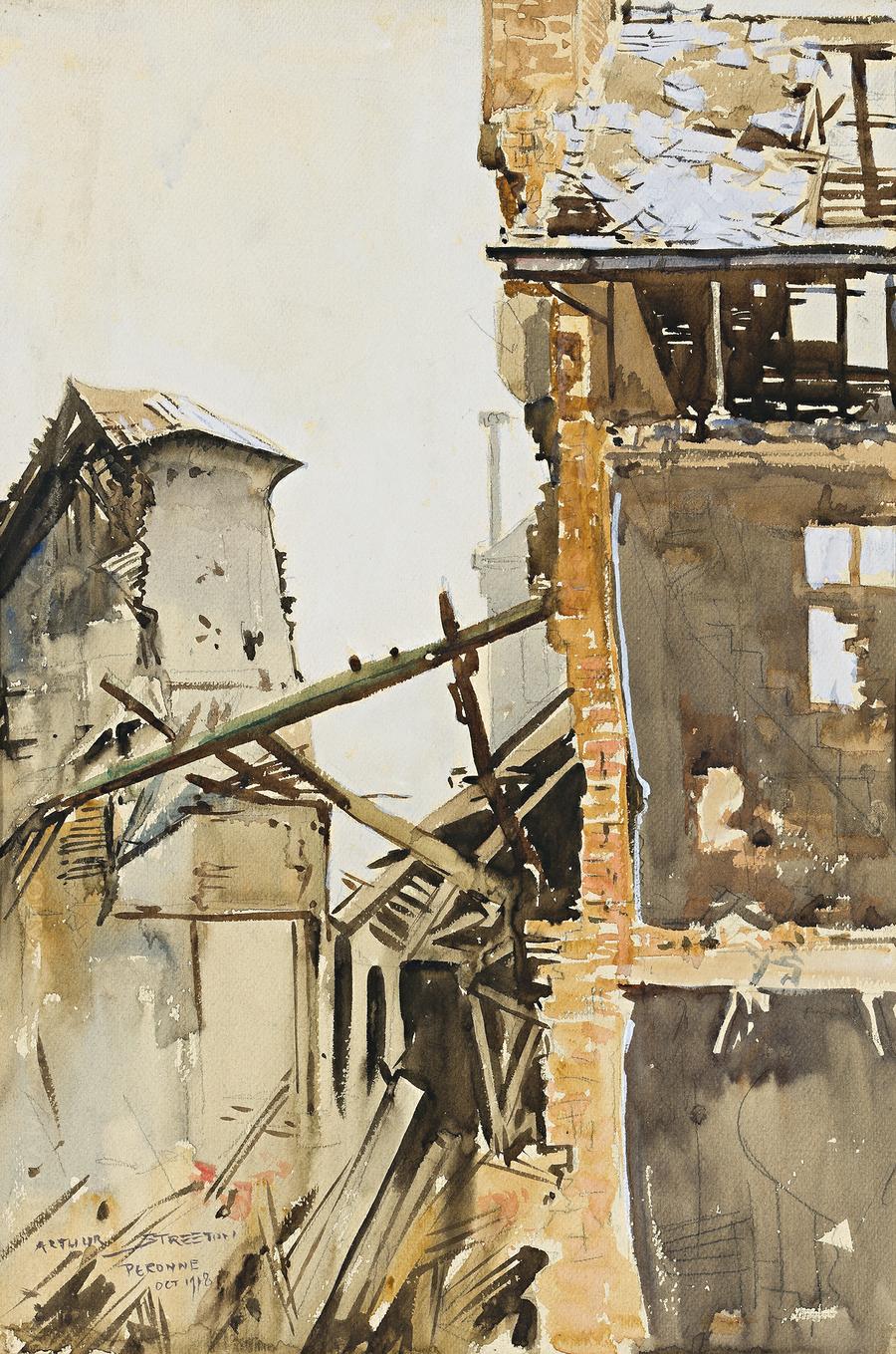 DAMAGED BUILDINGS, PERONNE