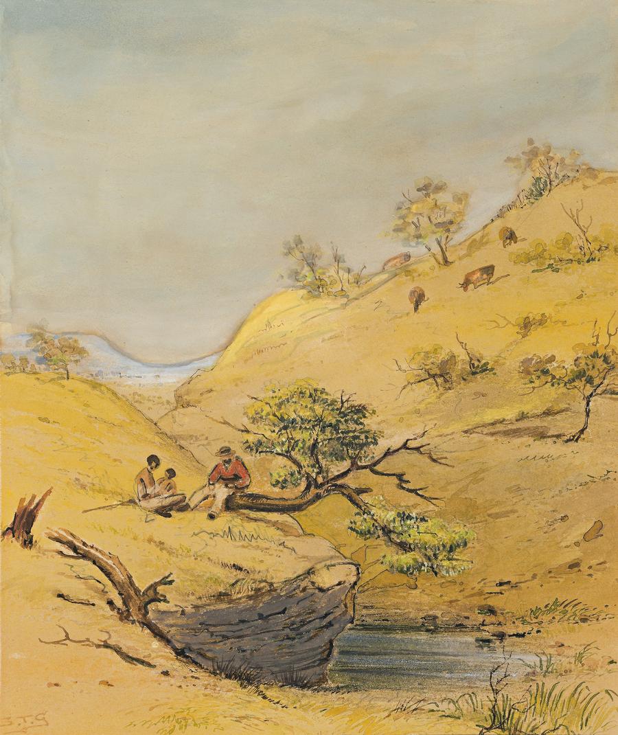 NATIVES AND PASTORALIST, ADELAIDE HILLS