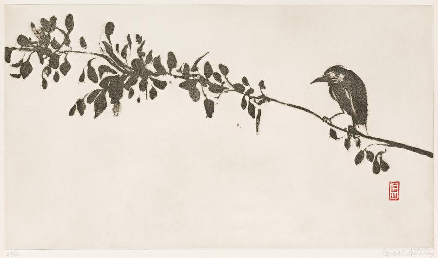 BIRD ON A BRANCH