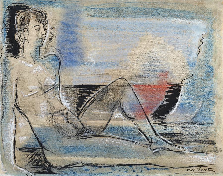 SEATED MALE FIGURE