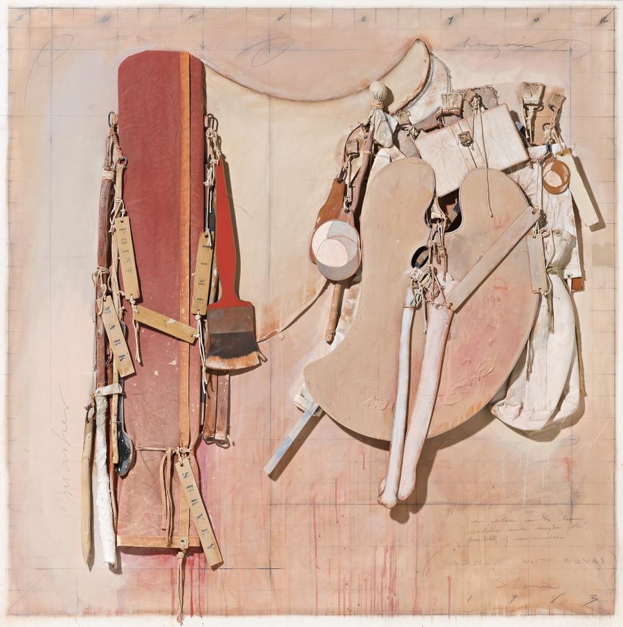 SADDLE WITH BONES