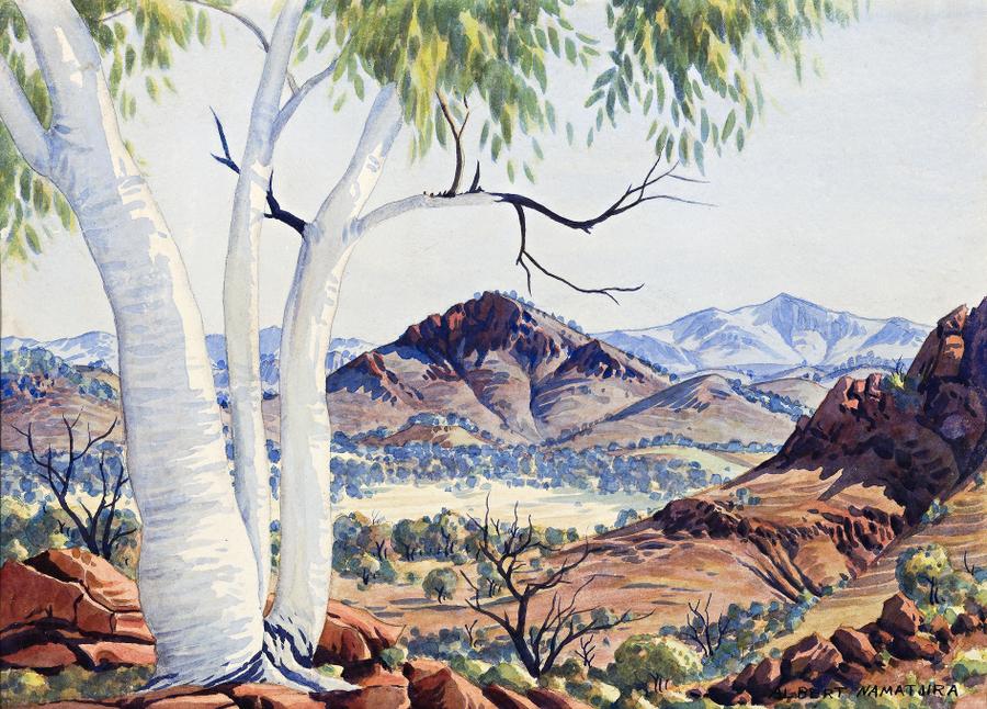 IN THE MACDONNELL RANGES, CENTRAL AUSTRALIA