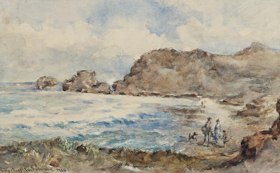 FIGURES ON BEACH